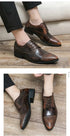 Men's Fashion Derby Shoes Lace-Up Business Office Dress Shoes for Weddings and Formal Events